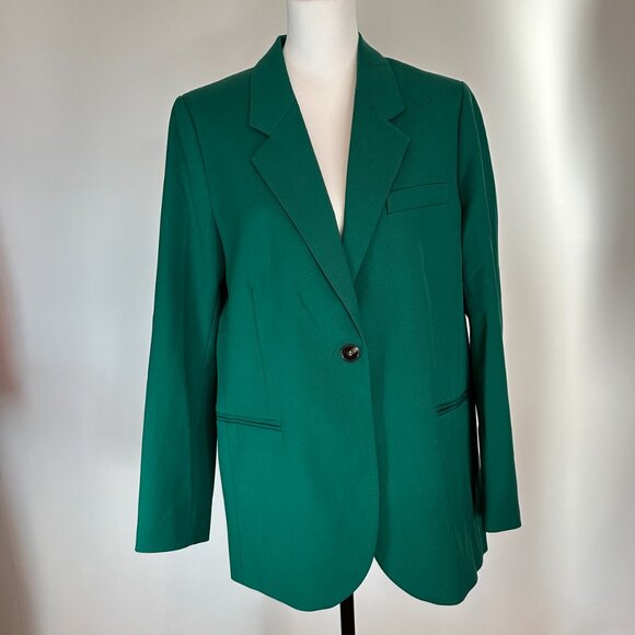 🎉NWT!🎉 H&M Green blazer size medium - Picture 1 of 5